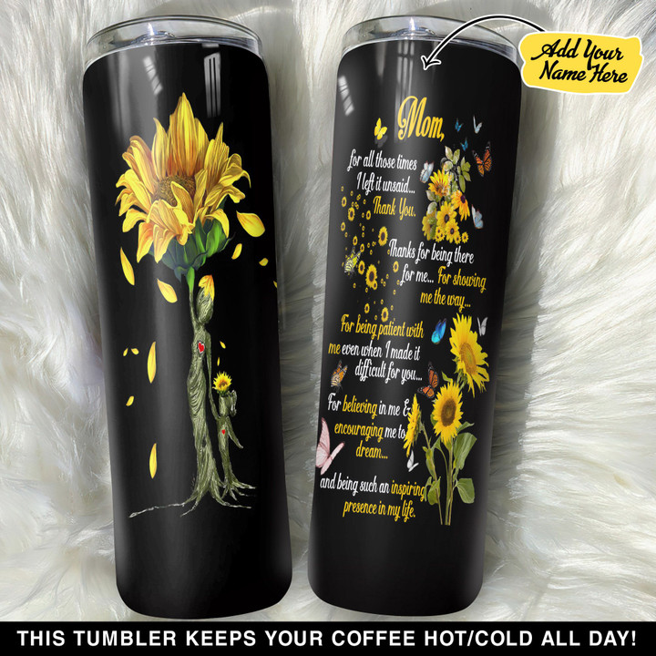 Personalized Mom For All Those Times I Left It Unsaid Thank You GS0804691OD Skinny Tumbler