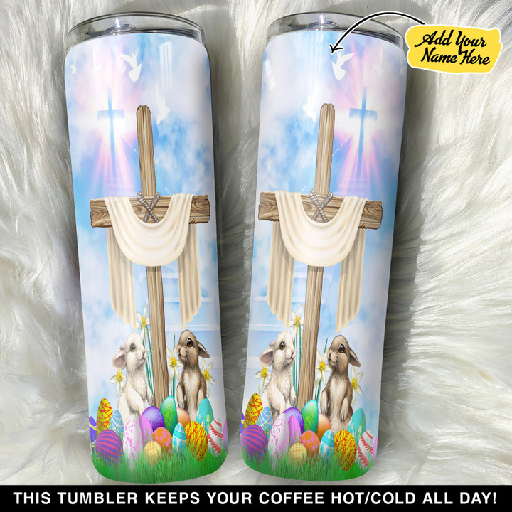 Personalized Happy Easter He Is Risen GS0103395OD Skinny Tumbler