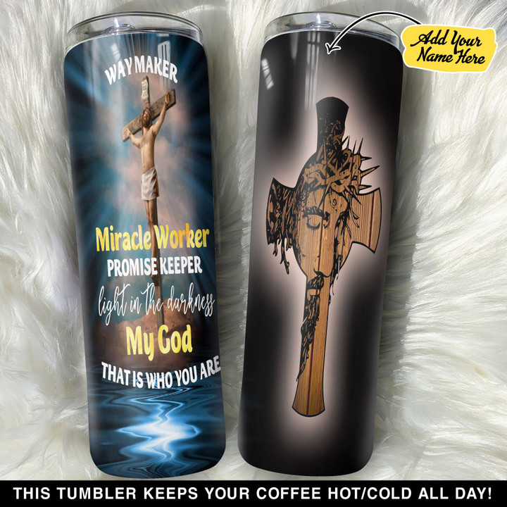 Personalized Jesus Way Maker Miracle Worker GS0103525OD Skinny Tumbler