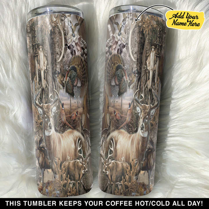 Personalized Camo Hunting GS0103154OD Skinny Tumbler