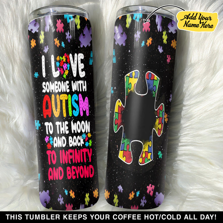 Personalized Autism Never Give Up GS0103044OD Skinny Tumbler