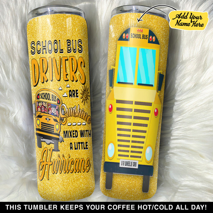 Personalized School Bus Drivers GS0203580OD Skinny Tumbler