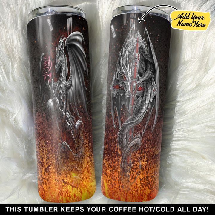 Personalized Dragon Fire GS0103291OD Skinny Tumbler