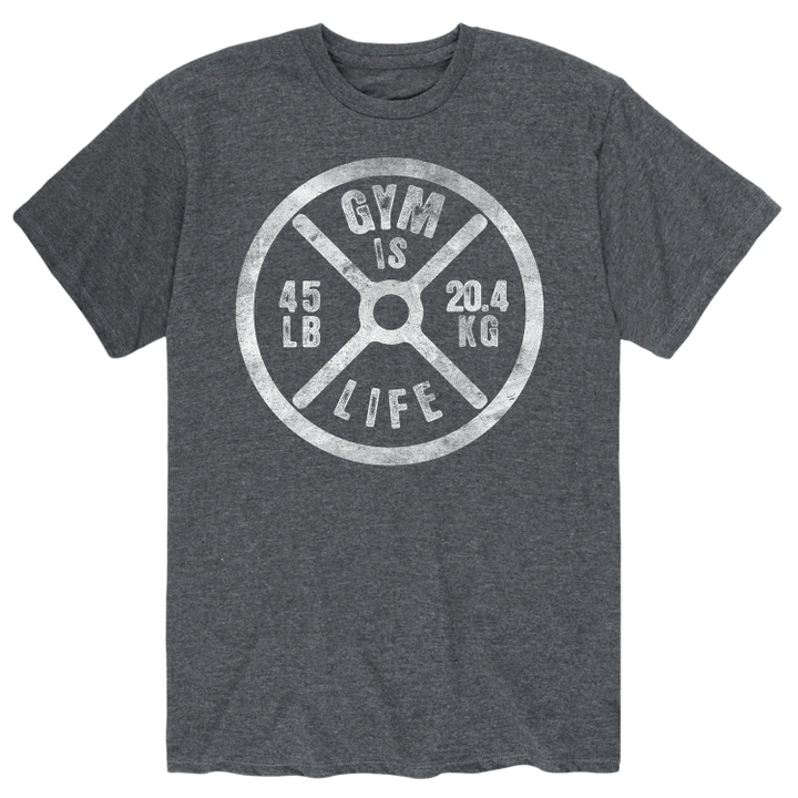 Gym Is Life Weight Plate XM0109300CL T-Shirt