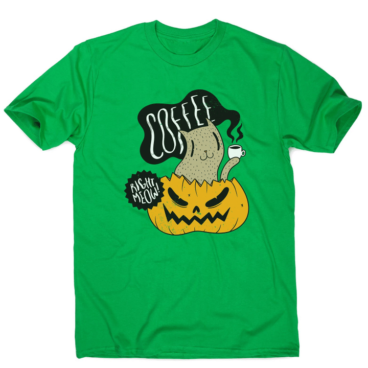 Coffee Right Meow Drinking Halloween XM0709210CL T-Shirt