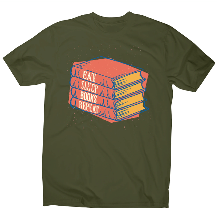 Books Repeat Awesome Reading XM0709171CL T-Shirt