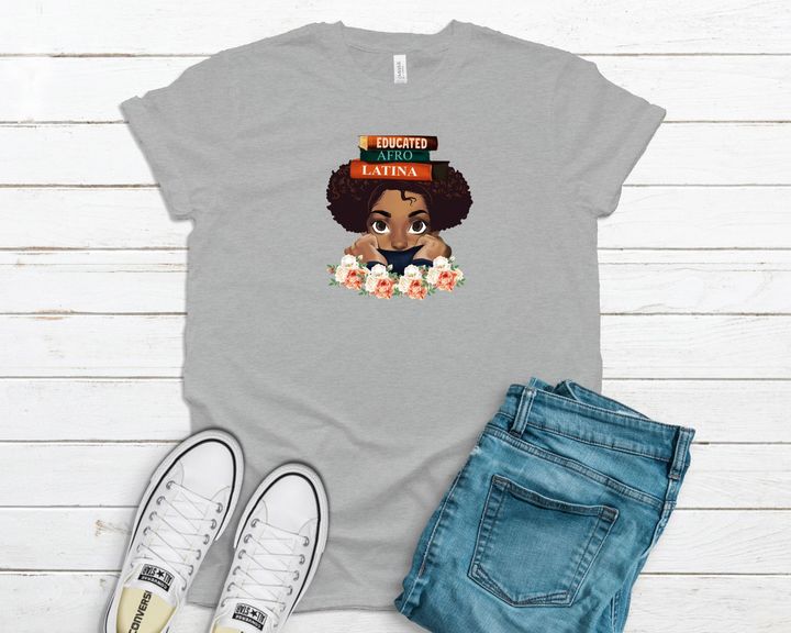 Educated Afro Latina Girl Afro Girl YW0109117CL T-Shirt