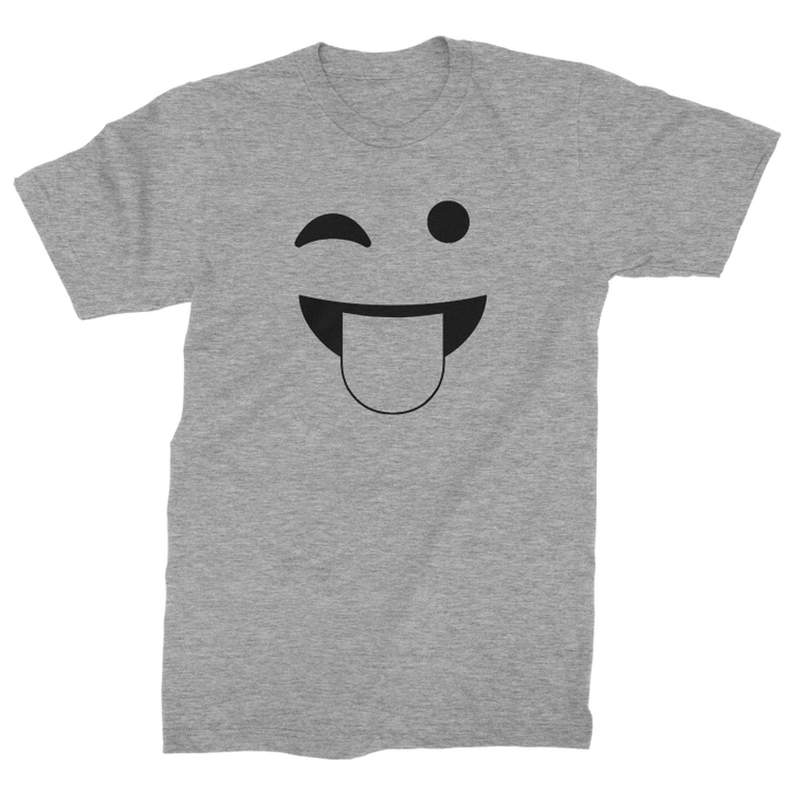 Emoticon Tongue Hanging Out Smile Face XM1009162CL T-Shirt