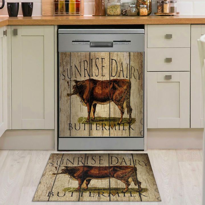 Cow YW0410482CL Decor Kitchen Dishwasher Cover