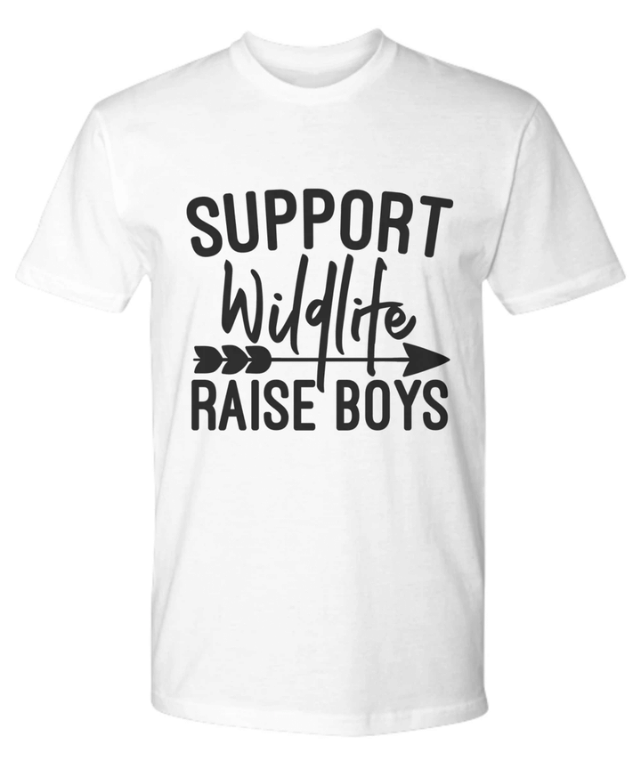 Support Wildlife Raise Boys YW0910516CL T-Shirt
