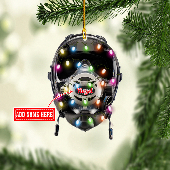 Personalized Scuba Face Diving Mask NI1111024YC Ornaments