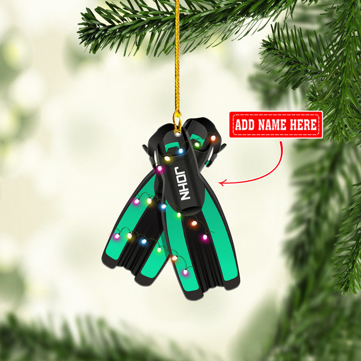 Personalized Diving NI1811042YR Ornaments