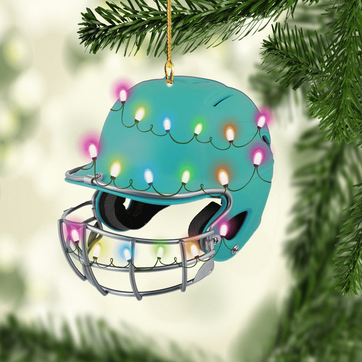 Turquoise Softball Batting Helmet XS1011016XB Ornaments