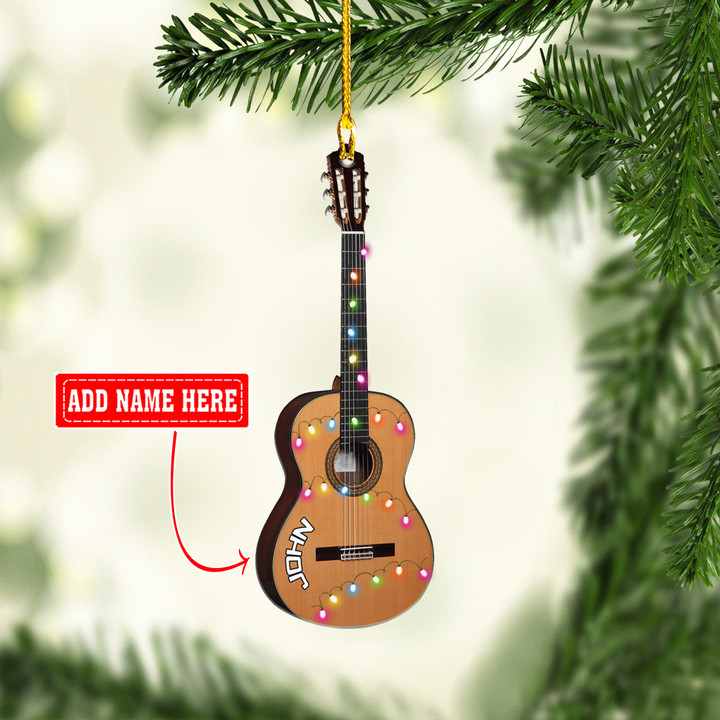 Personalized Acoustic Guitar NI2511020YR Ornaments