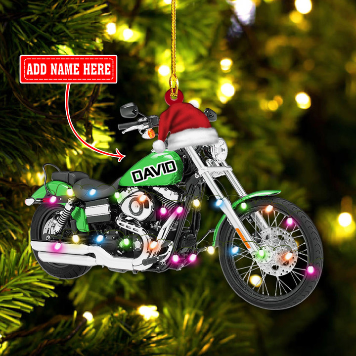 Personalized Cool Motorcycle Christmas NI1012004YR Ornaments