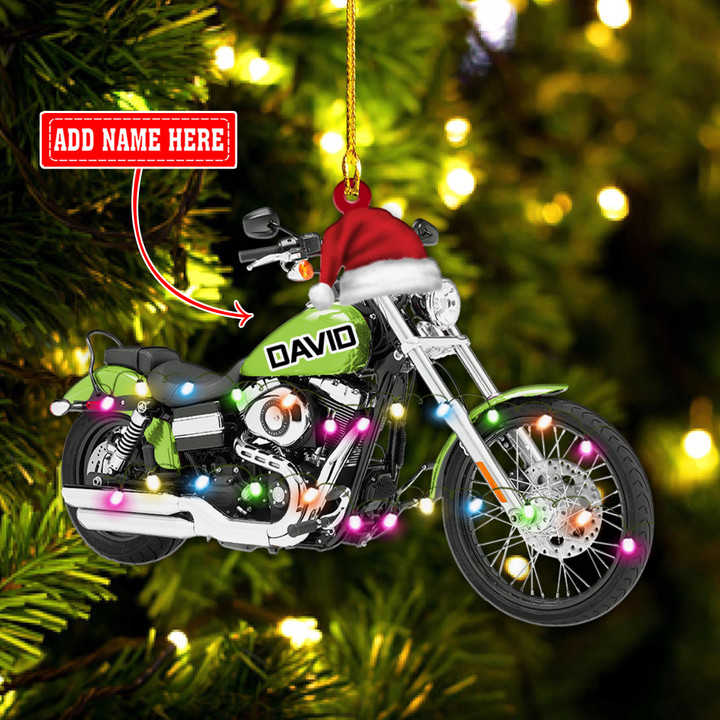 Personalized Cool Motorcycle Christmas NI1012005YR Ornaments