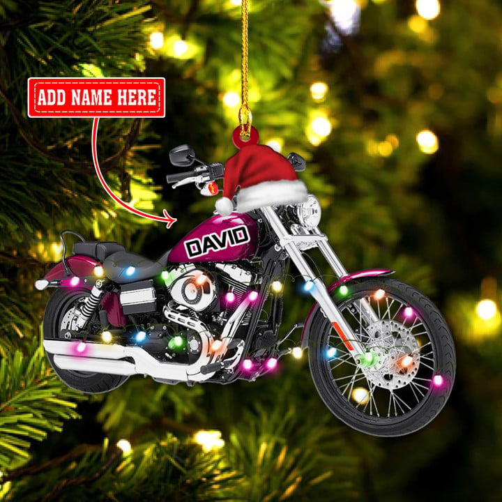 Personalized Cool Motorcycle Christmas NI1012002YR Ornaments