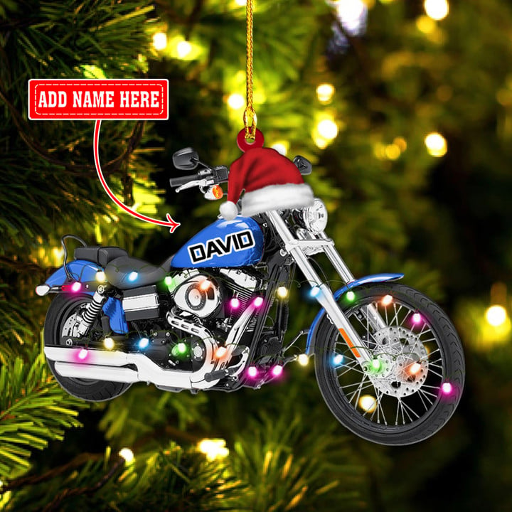 Personalized Cool Motorcycle Christmas NI1012003YR Ornaments