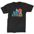 Wolf Mountain Sunset Scene XM1009308CL T-Shirt