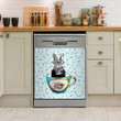 Rabbit In A Cup YW0410511CL Decor Kitchen Dishwasher Cover