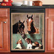 Horse YW0410256CL Decor Kitchen Dishwasher Cover