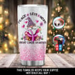 Personalized Breast Cancer Gnome Peace Love Hope YC1210040YR Tumbler