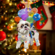 Shih Tzu Dog Flying With Bubbles YC0611500CL Ornaments