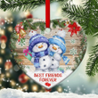 Best Friends Forever Snowman YC0711843CL Ornaments