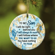 To My Son Seahorse I Will Be Right Behind You Family YC0611659CL Ornaments