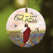 Jesus On Flower Field Jesus With All Things Are Possible YC0611718CL Ornaments