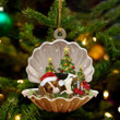 Basset Hound Sleeping Pearl In Christmas YC0711086CL Ornaments
