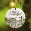 Jesus Tranquil Farm Be Still And Know That I Am God YC0611704CL Ornaments