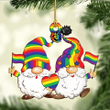 LGBT Gnome Christmas YC0611056CL Ornaments