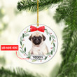 Personalized Pug Christmas NI1711013YR Ornaments