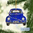 Personalized Blue Hippie Car NI2611005XB Ornaments