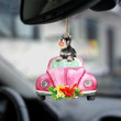 Schnauzer Pink Hippie Car YC2012247CL Ornaments