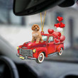 Cavoodle Red Sports Car YC1912187CL Ornaments