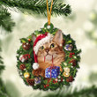 Somali Cat And Christmas YC2012060CL Ornaments
