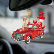 English Setter Red Sports Car YC1912128CL Ornaments