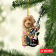 Personalized Poodle Dog Guitar Christmas NI2112006YC Ornaments