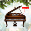 Personalized Brown Piano Christmas NI2512011YR Ornaments