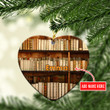 Personalized Book Librarian Bookshelf Heart NI1401025YC Ornaments