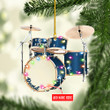 Personalized Blue Drum Set Christmas NI1401007YC Ornaments