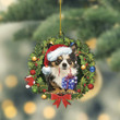 Personalized Chihuahua Dog Christmas Wreath YR0111032CL Ornaments