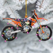 Personalized Orange Dirt Bike YR0211004XC Ornaments