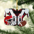 Personalized Red Shoulder Pads And Helmet Football Uniform YR0211007YS Ornaments