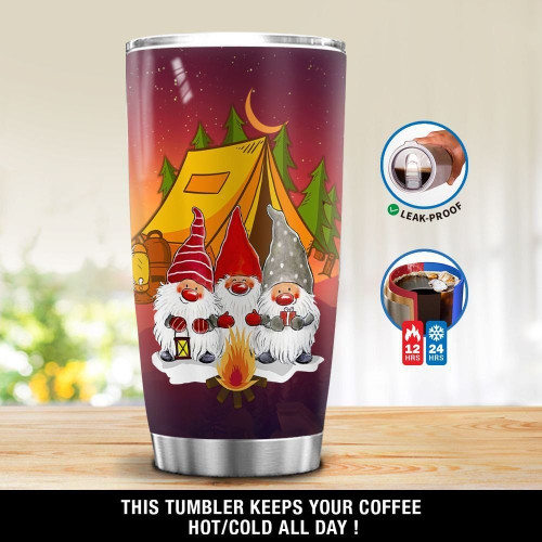 Personalized Christmas Gnomies Camping Outdoor GS-DZ1603VB Tumbler