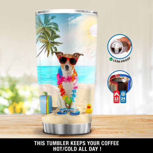 Personalized Russell Terrier Beach Summer GS-NT1803NP Tumbler
