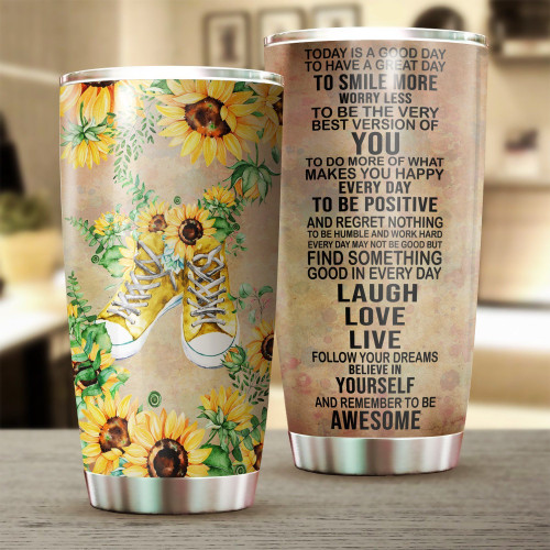 Hippie Sunflowers Today Is A Good Day GS-CL-DT1803 Tumbler