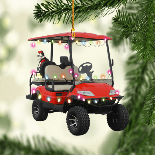 Red Golf Cart NI1311001XB Ornaments